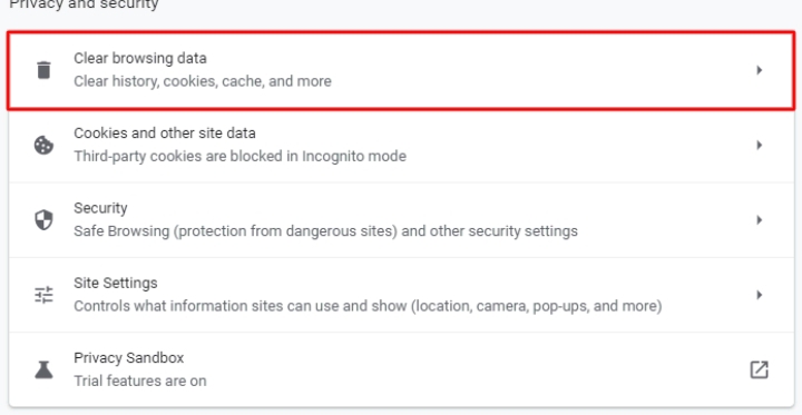 Privacy and security in Google chrome 
