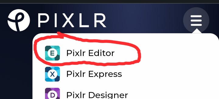 Pixlr image editor homepage 