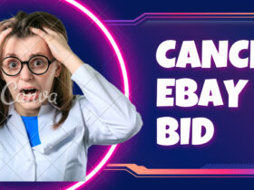 Screenshot of cancel bid option on eBay
