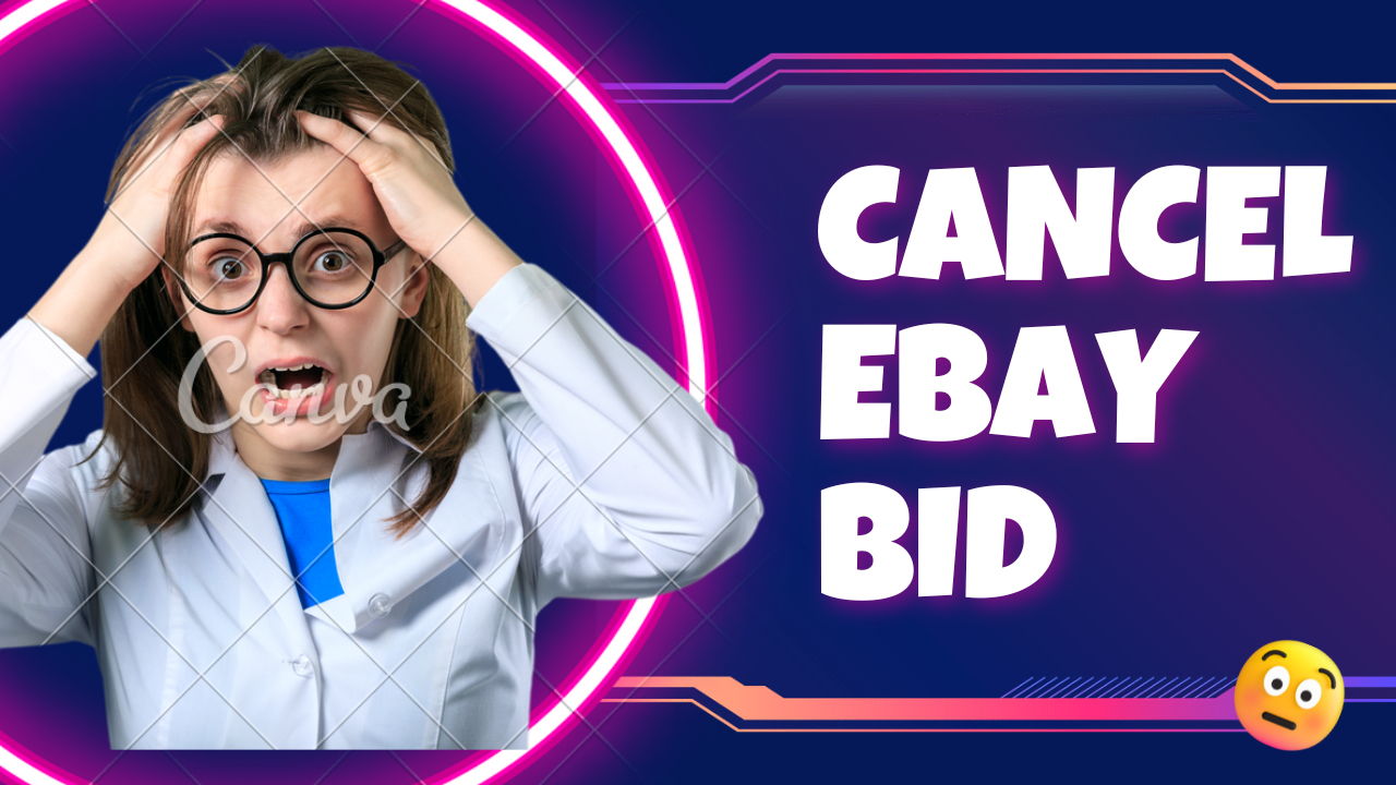 Screenshot of cancel bid option on eBay