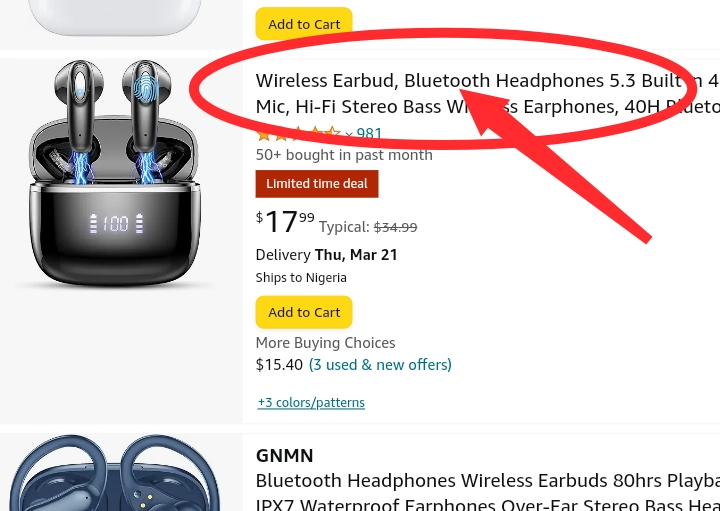How to find amazon storefront through products page 
