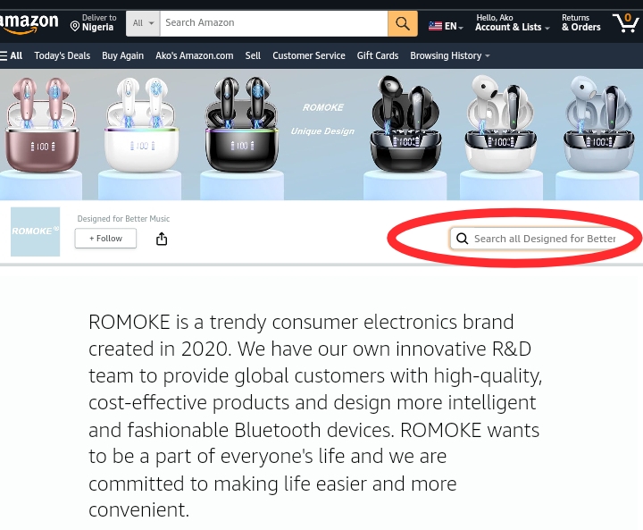 How to find amazon storefront 
